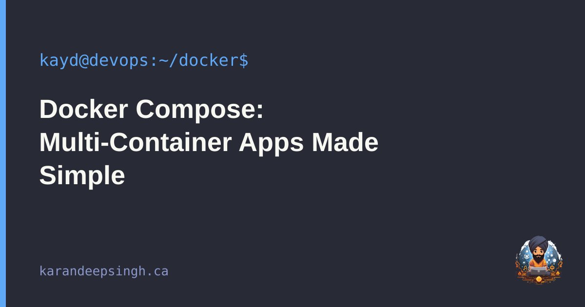 Docker Compose — define a multi-container app stack in one file