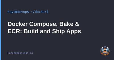 Docker Compose, Bake & ECR: Build and Ship Apps Docker Compose, Bake & ECR: Build and Ship Apps