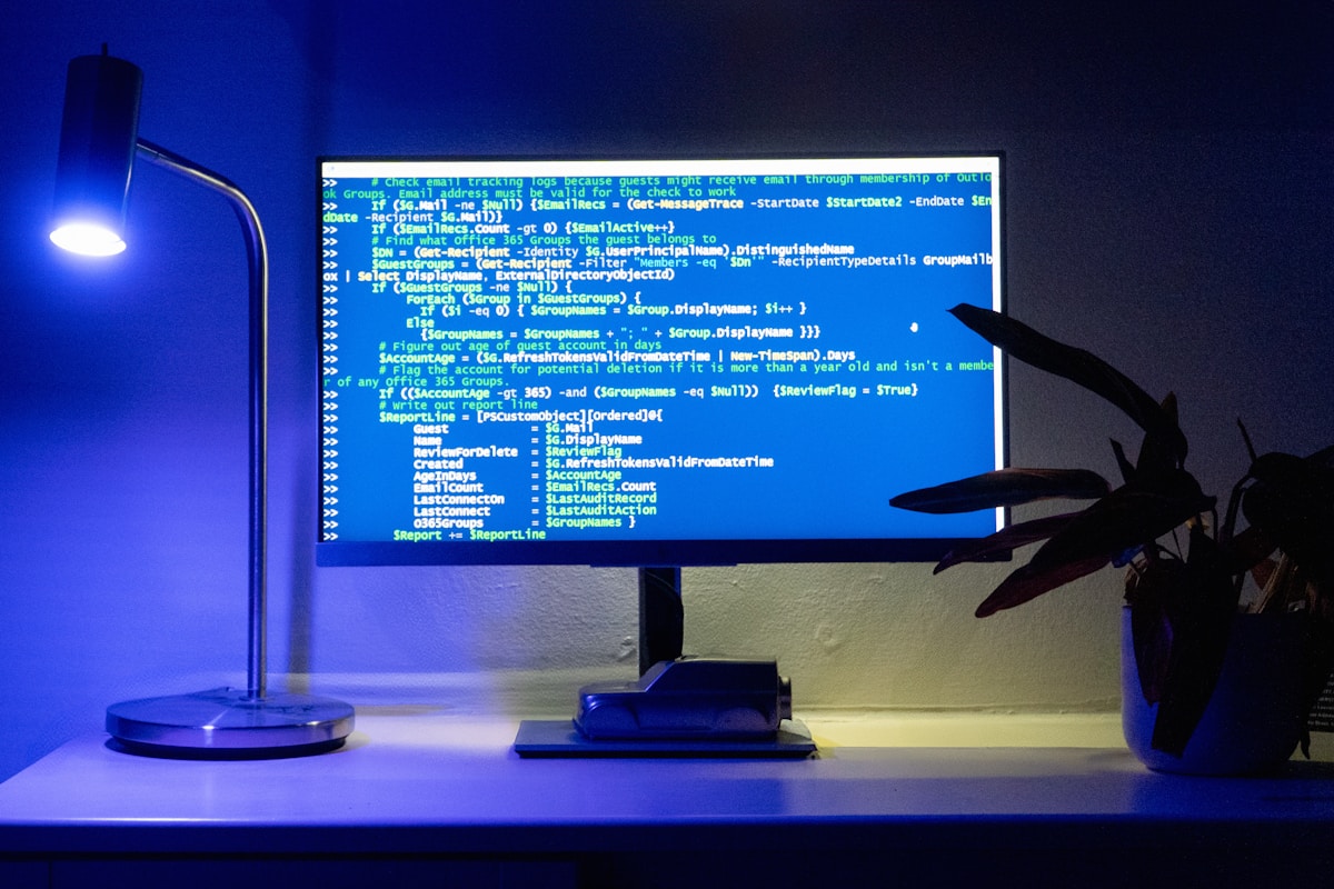 Computer screen displaying CI/CD pipeline configuration code