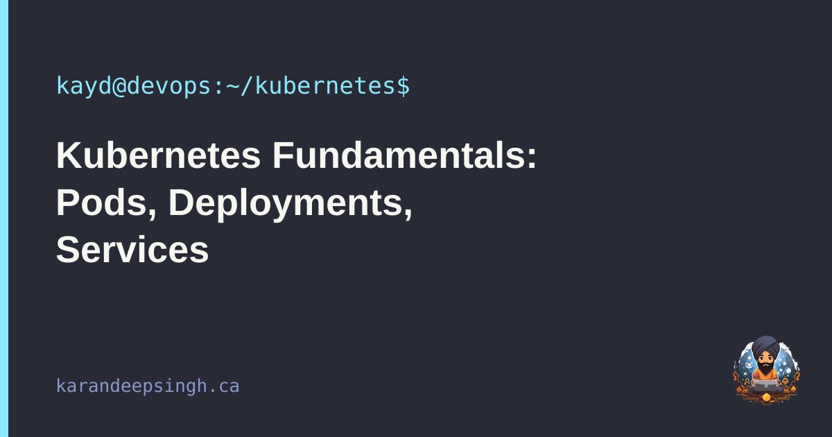 Kubernetes fundamentals — pods, deployments, and services on a local cluster