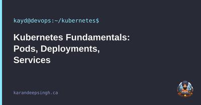 Kubernetes Fundamentals: Pods, Deployments, Services