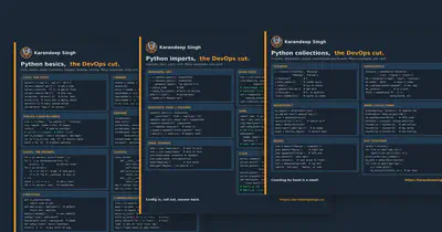 Python for DevOps: Three Cheat Cards and the Traps Python for DevOps: Three Cheat Cards and the Traps