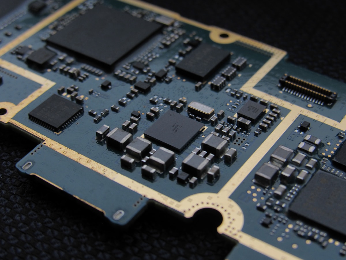 Computer motherboard close-up representing scalable database architecture