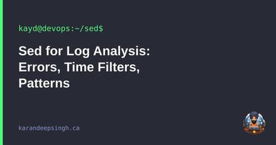 Sed for Log Analysis: Errors, Time Filters, Patterns