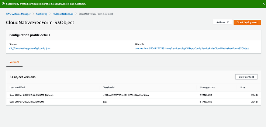 Finalize the Configuration Profile