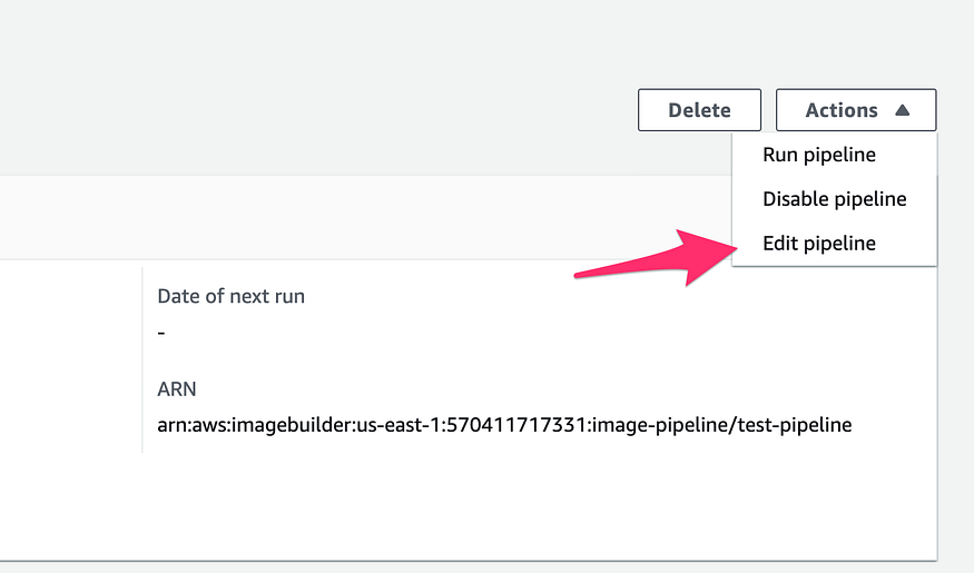Edit the image pipeline